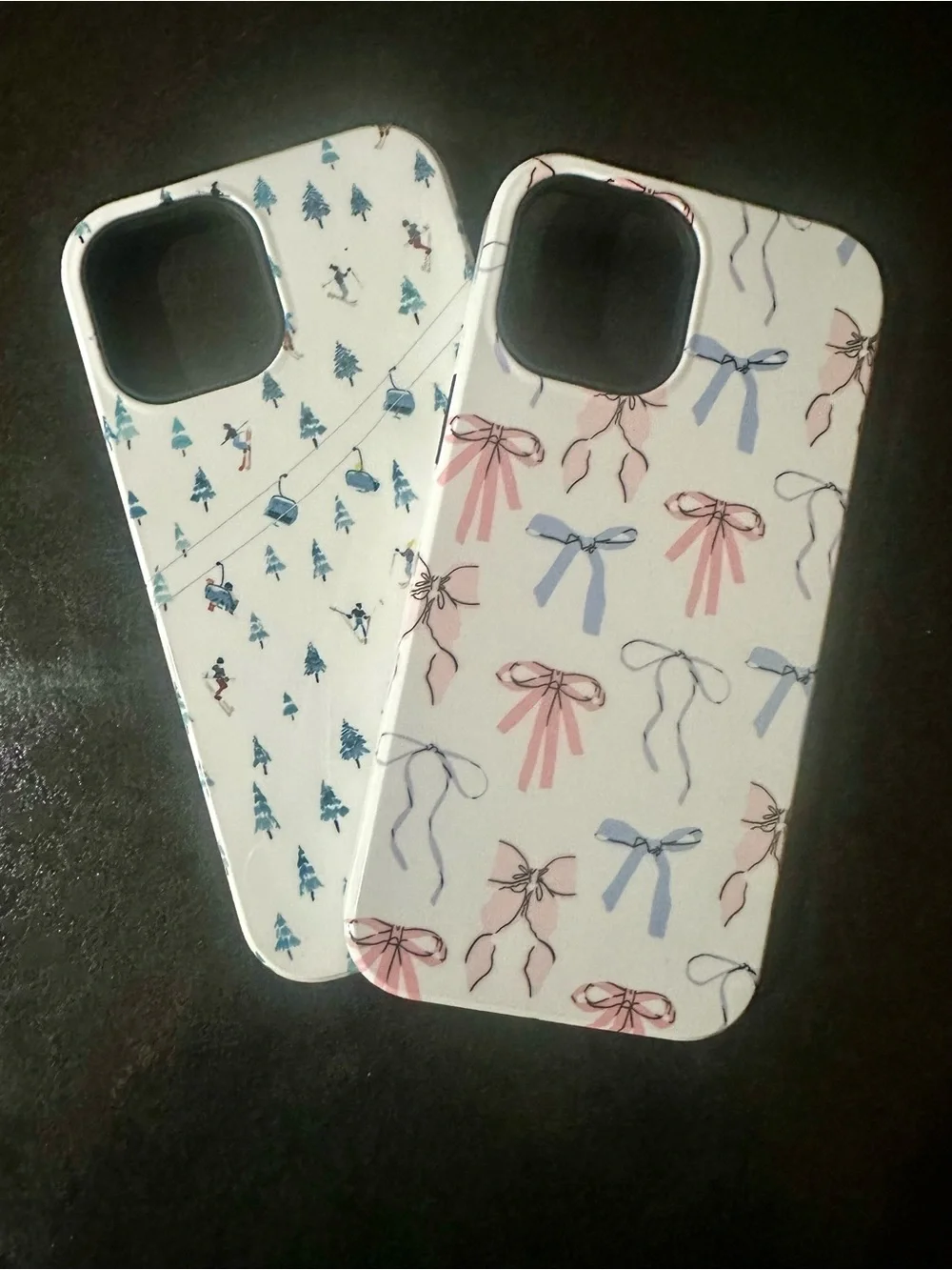iPhone 12 Max CASELY phone cases  Bow & Ski Pattern Phone Case -